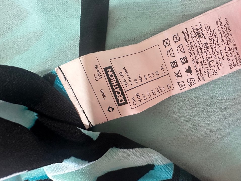 Mavi Bağlamalı İnce Askılı Mayo - Görsel 3