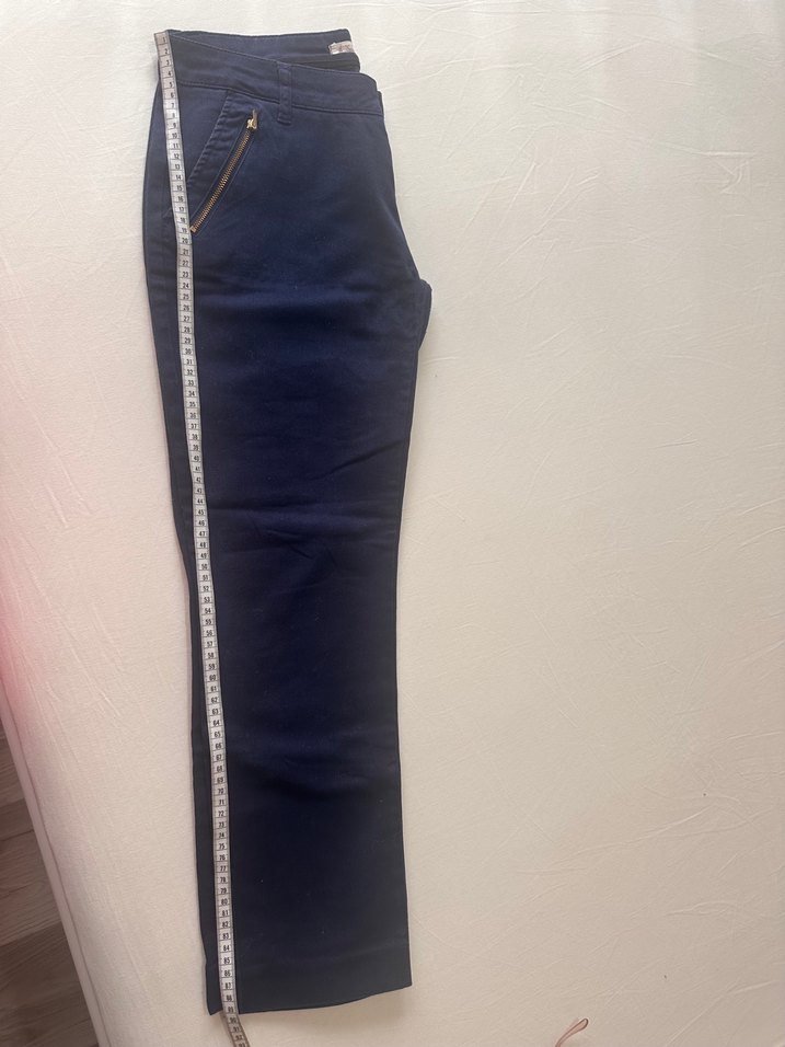 Kadın Lacivert Midi Denim Pantolon - Görsel 4
