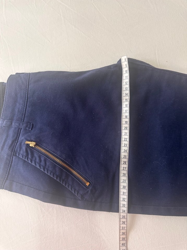 Kadın Lacivert Midi Denim Pantolon - Görsel 3