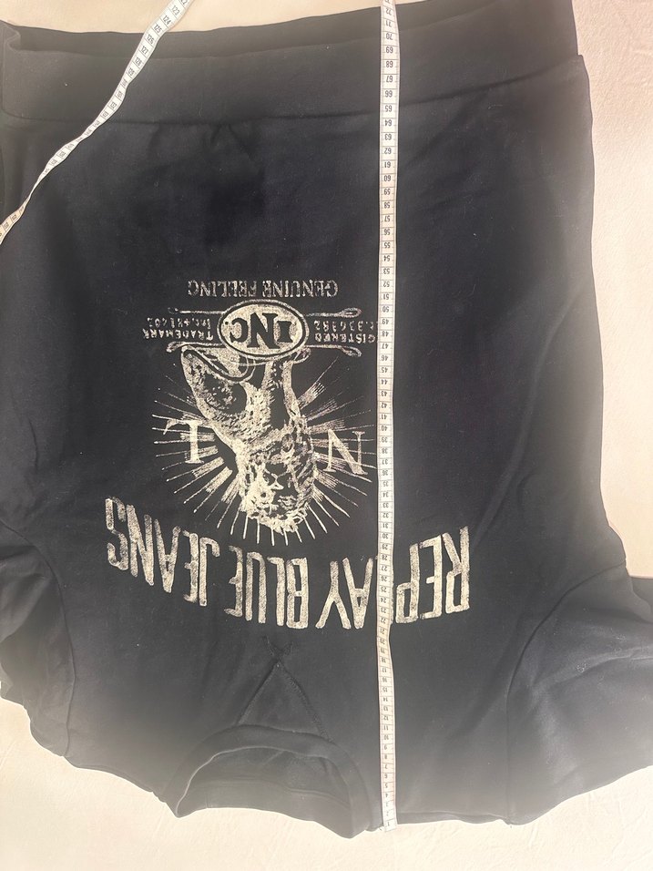 Replay Siyah Baskılı Denim Sweatshirt - Görsel 3