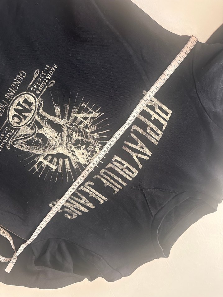 Replay Siyah Baskılı Denim Sweatshirt - Görsel 2