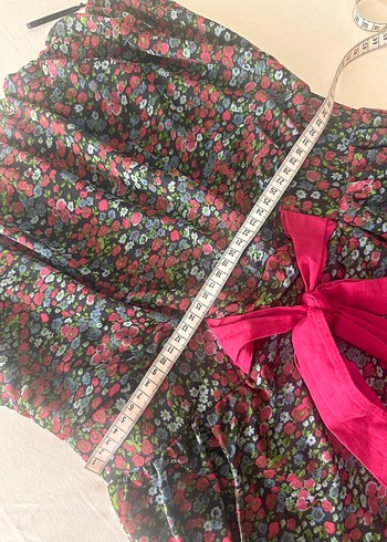 Çiçek Desenli Çok Renkli elbise - Görsel 4