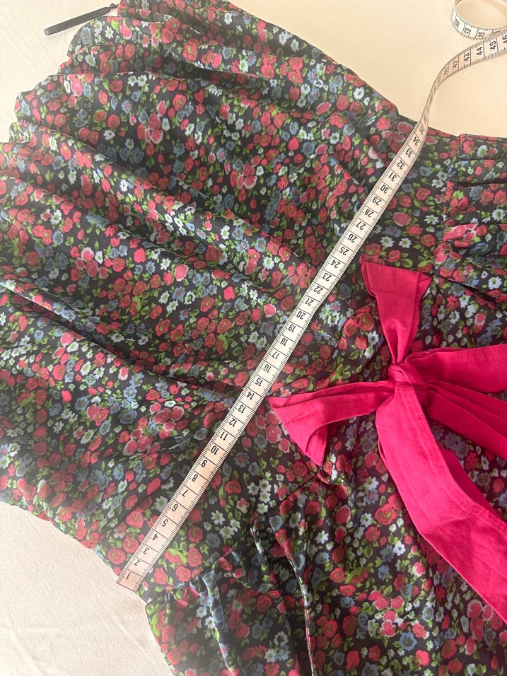 Çiçek Desenli Çok Renkli elbise - Görsel 4