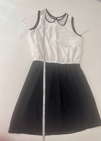 Kolsuz, Yaka Detaylı Midi Elbise - Görsel 5