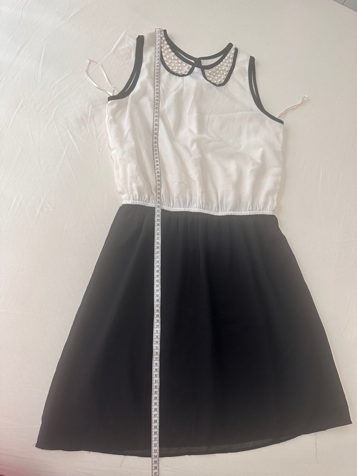 Kolsuz, Yaka Detaylı Midi Elbise - Görsel 5