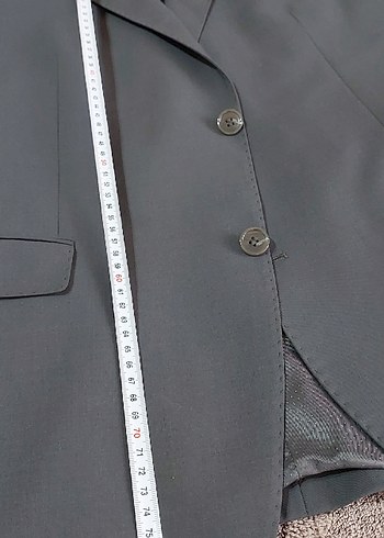 Gri yeni takim elbise 52/6 beden modern kesim - Görsel 6