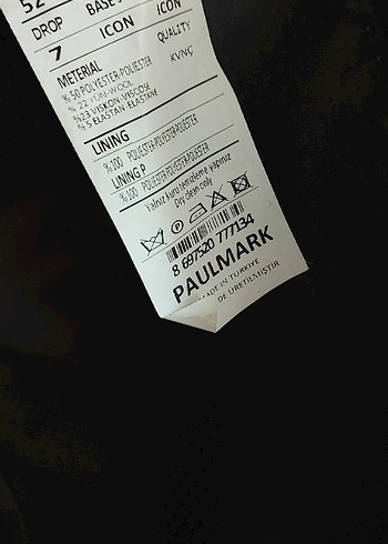 Gri yeni takim elbise 52/6 beden modern kesim - Görsel 2