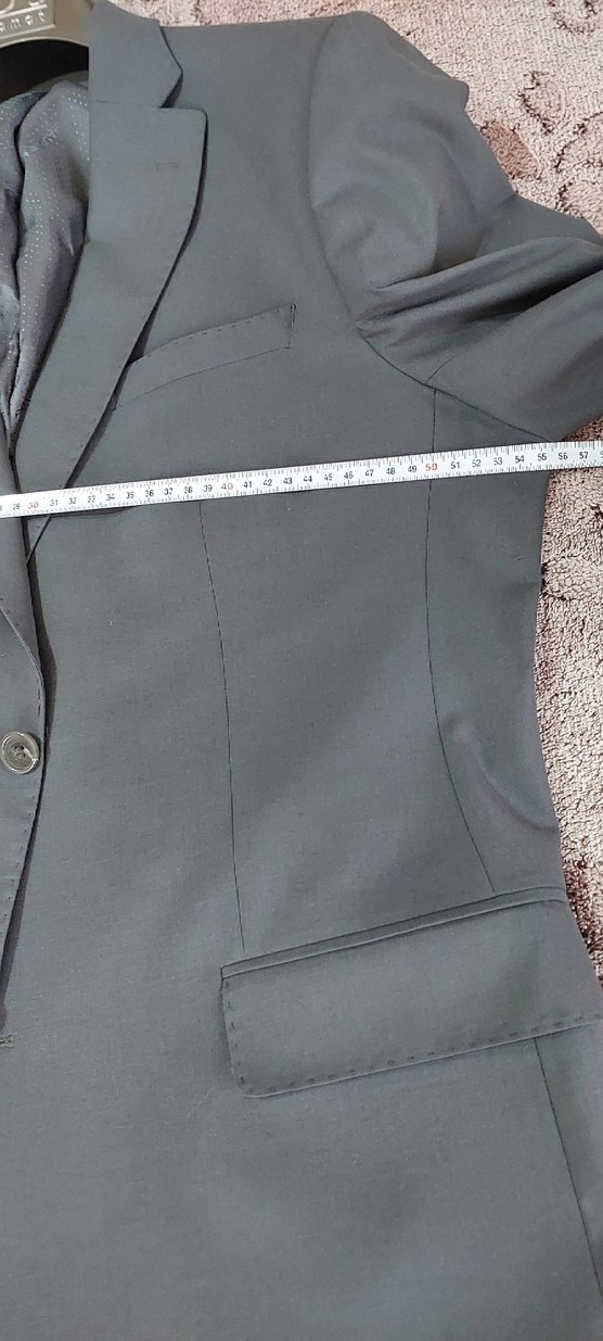 Gri yeni takim elbise 52/6 beden modern kesim - Görsel 5