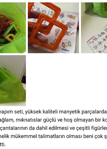  Beden Diger Çok Renkli Eğitici Oyuncak Seti