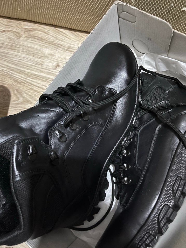 Siyah Bağcıklı ve Tokalı Erkek Biker Bot - Görsel 3