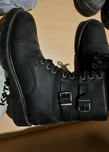 Siyah  Erkek Goth Botları - Görsel 2