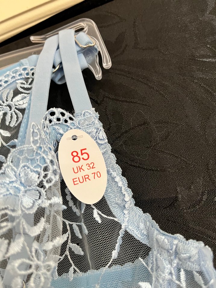 Nakışlı Mini Bohem Tarzı Mavi Sütyen - Görsel 2