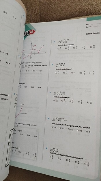 Beden Bilgi Eğitim Seti Yayınları AYT Matematik Yaprak Test