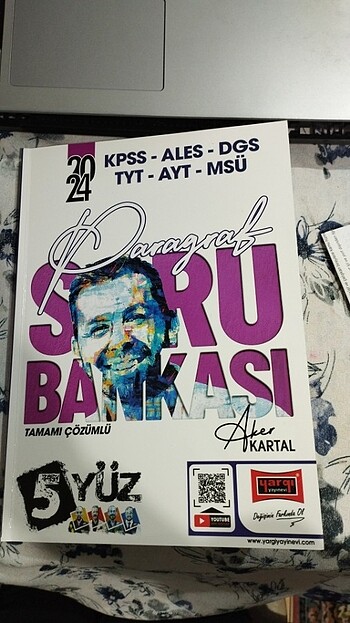 Yargı Y.2024 kpss-ales-dgs-tyt-ayt-msü 5yüz y. PARAGRAF SORU BAN