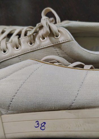 Kinetix Bej Bağcıklı Kadın Sneakers