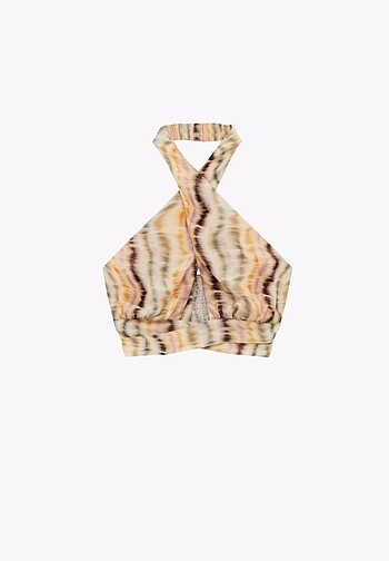Pull Bear Dalga Desenli Top