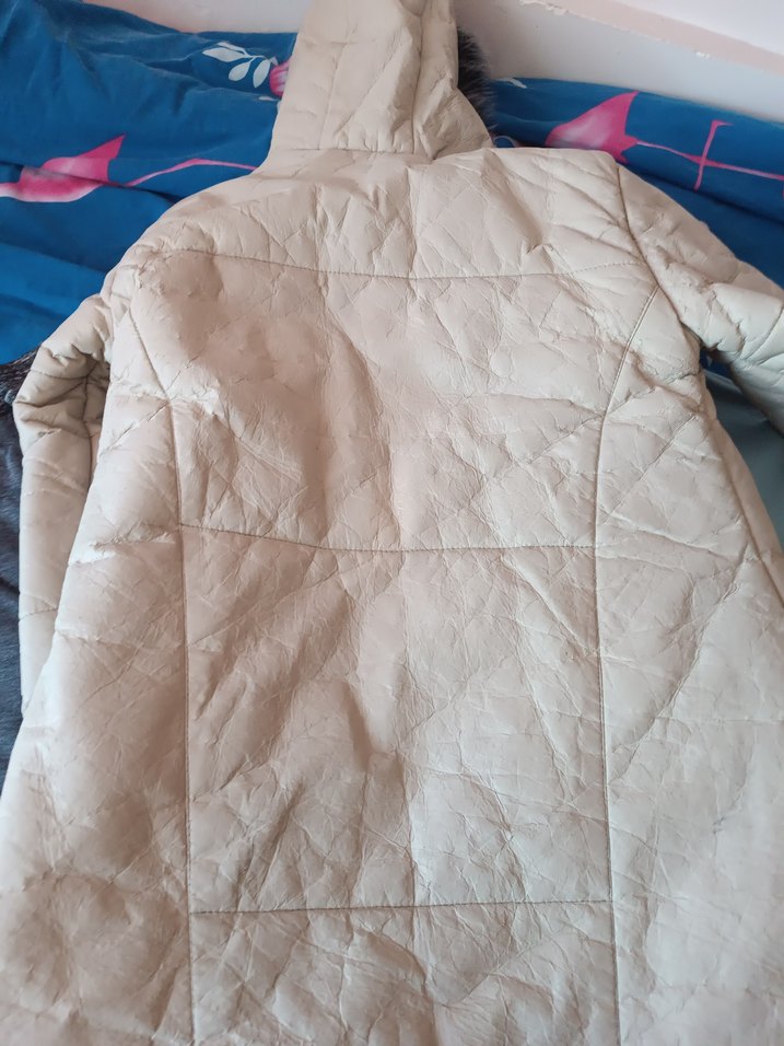 Kız çocuk 10 yaş uzun kürklü şişme mont - Görsel 4