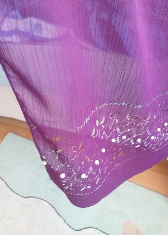 Şifon tül şal - Görsel 4