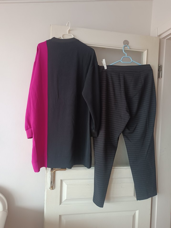 Kadın Pileli Kumaş Pantolon - Görsel 5