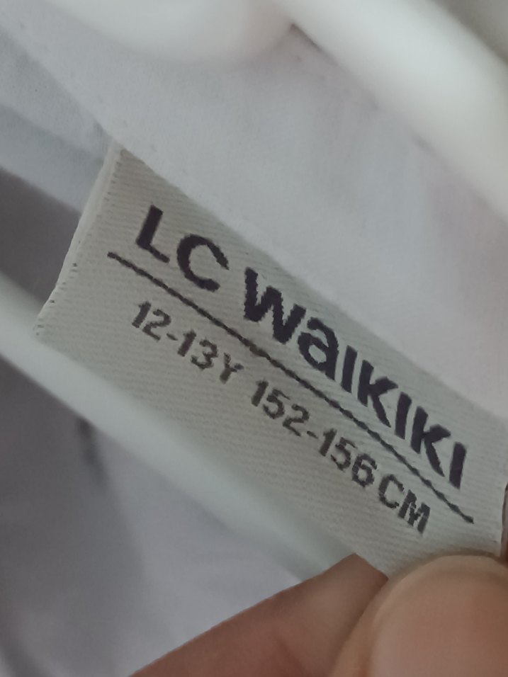 Kız Çocuk Beyaz Nakışlı Kısa Kollu Gömlek - Görsel 4