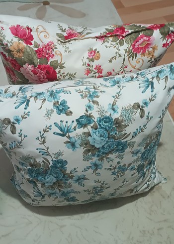 Çiçek Desenli Pastel Renkli Kırlentler - Görsel 3