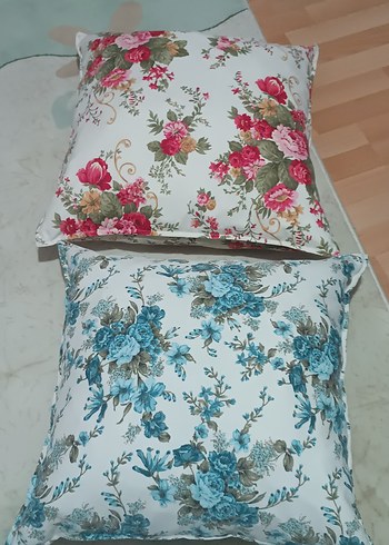 Çiçek Desenli Pastel Renkli Kırlentler - Görsel 2