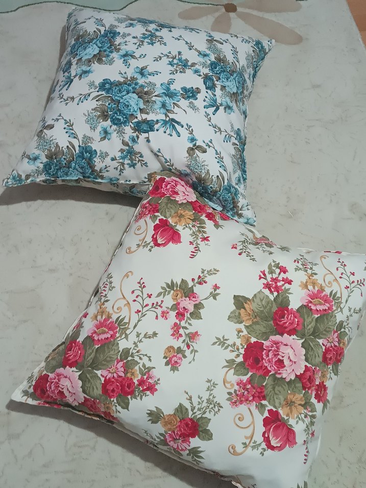 Çiçek Desenli Pastel Renkli Kırlentler - Görsel 4