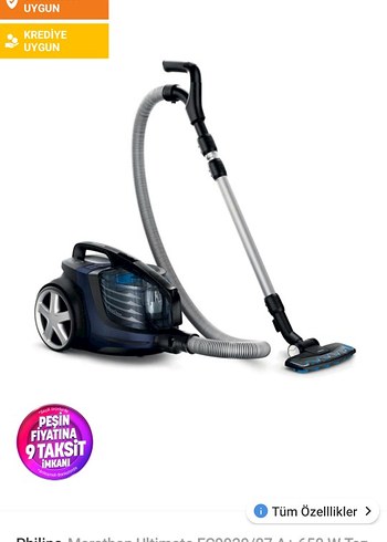 Philips FC maraton 9929 Mavi Gri Elektrikli Süpürge - Görsel 14