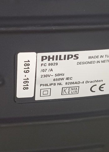 Philips FC maraton 9929 Mavi Gri Elektrikli Süpürge - Görsel 10