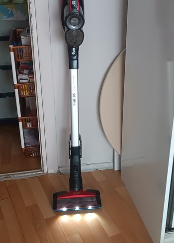 Kırmızı Kablosuz Elektrikli Süpürge - Görsel 6