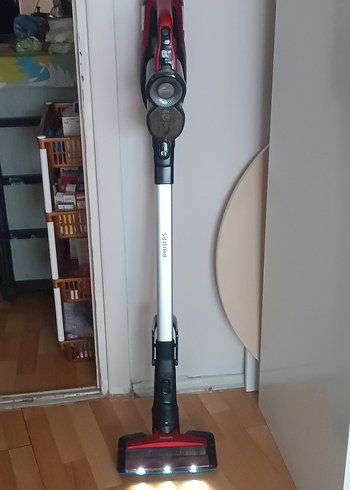 Kırmızı Kablosuz Elektrikli Süpürge - Görsel 7