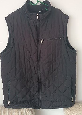 Siyah Fermuarlı Erkek Yelek - Görsel 2