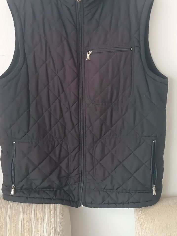 Siyah Fermuarlı Erkek Yelek - Görsel 3