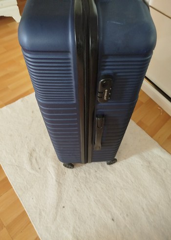 Beden mavi Renk Koyu Mavi Erkek Valiz, Tokalı