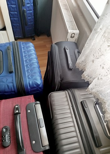 Beden gri Renk Kilitli Gri Erkek Valiz
