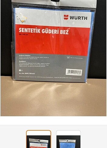 Diğer Wurrth sentetik guderi bez