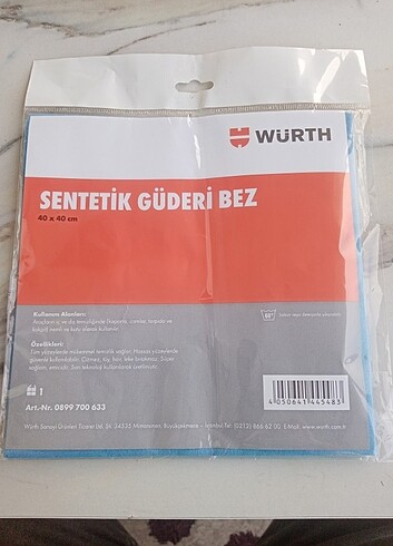 Beden Wurrth sentetik guderi bez