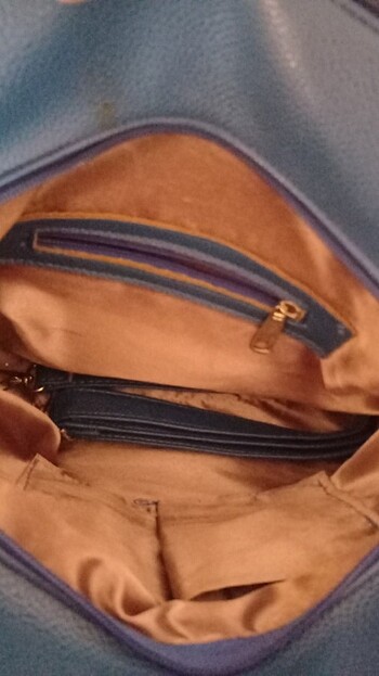 Beden mavi Renk Bayan kol çantası