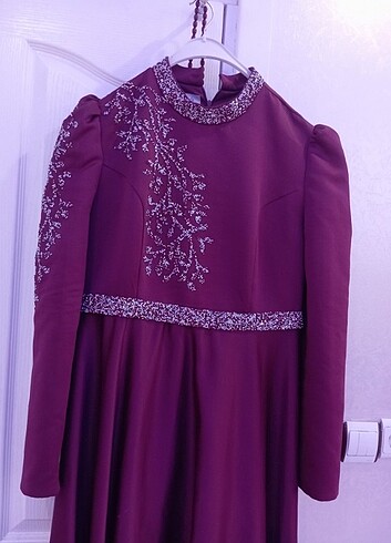 46 Beden bordo Renk Abiye