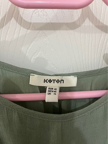 Koton Koton yeşil önden bağlamalı bluz