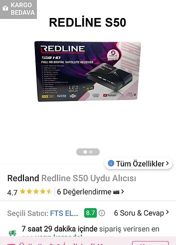 redline s50 sifir uygu alicisi