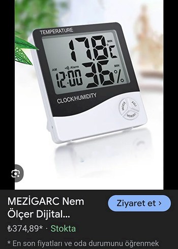 termometre sicaklik nem olcer - Görsel 6