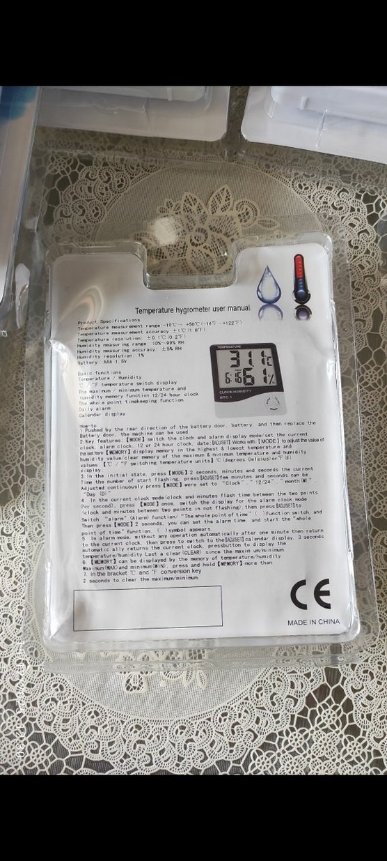 termometre sicaklik nem olcer - Görsel 3