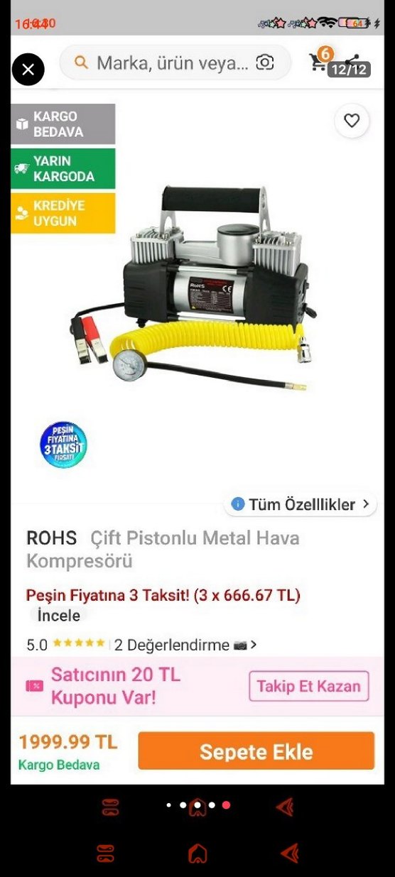 Araç Kompresörü SIFIR - Görsel 3