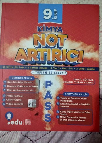 9. Sınıf Kimya Not Artırıcı Sınav Kitabı