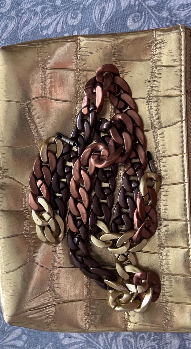 Zincir Detaylı Kadın gözlük kolyesi - Görsel 2