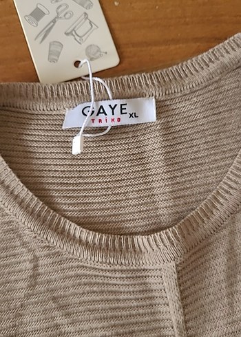 Bej Kadın Uzun Triko Kazak - Görsel 3