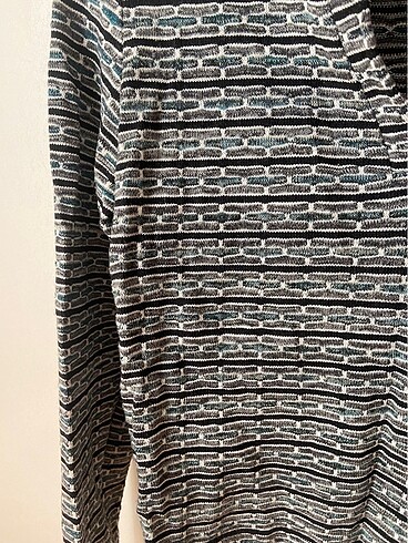 Zara Desenli zara polo yaka triko kazak