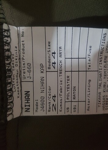 44 Beden Nihan kap
