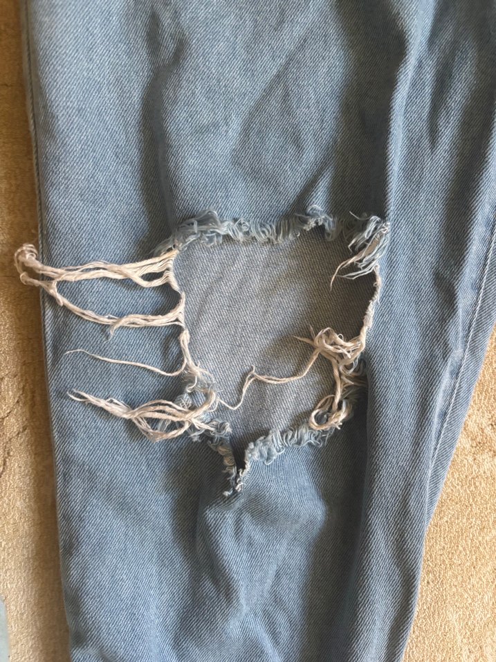 Koton yırtık mom jeans - Görsel 2